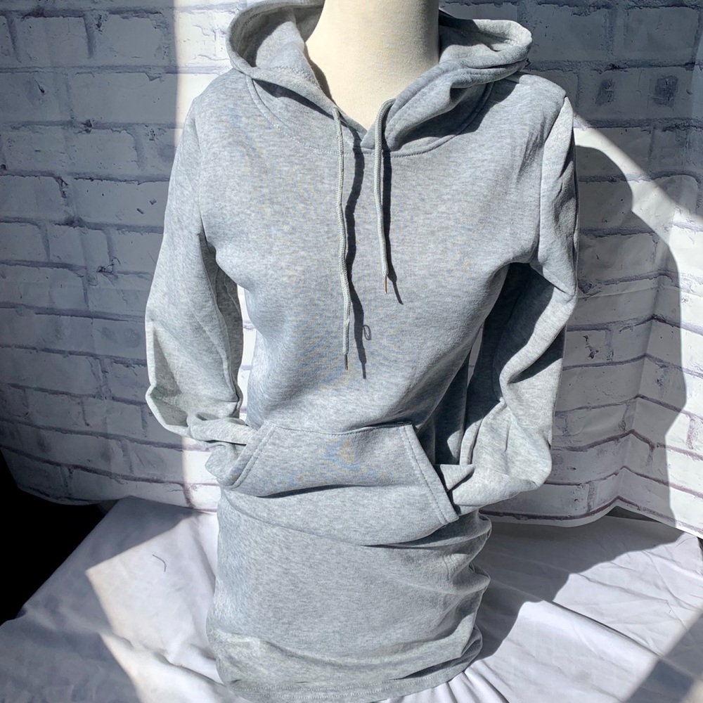 NWT Long Grey Hoodie